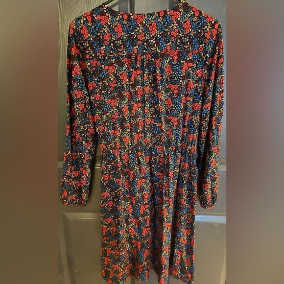 GAP Floral Faux Wrap Dress 1970’s Inspired Floral Print Size Small - Picture 5 of 7